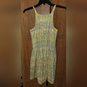 Calvin Klein women's yellow-purple halter style midi dress size medium